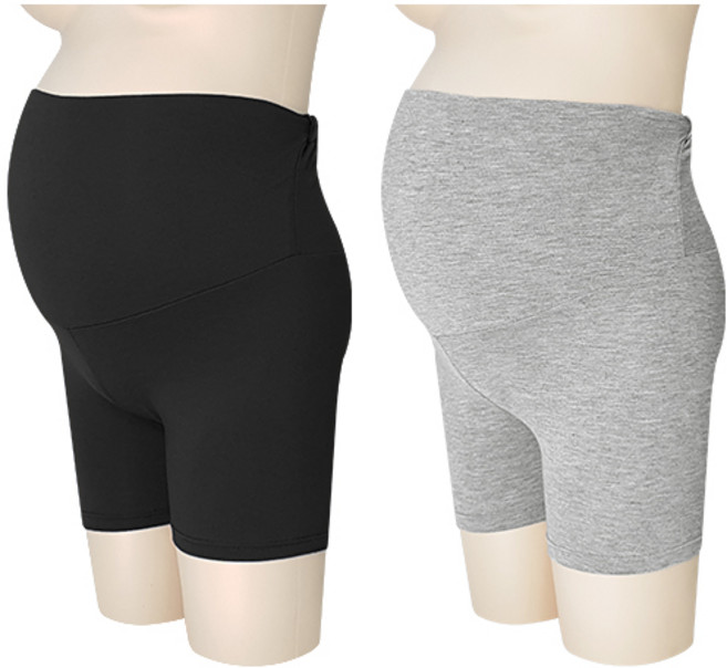 제이모던 임산부 복대형 3부 속바지 레깅스 2P
