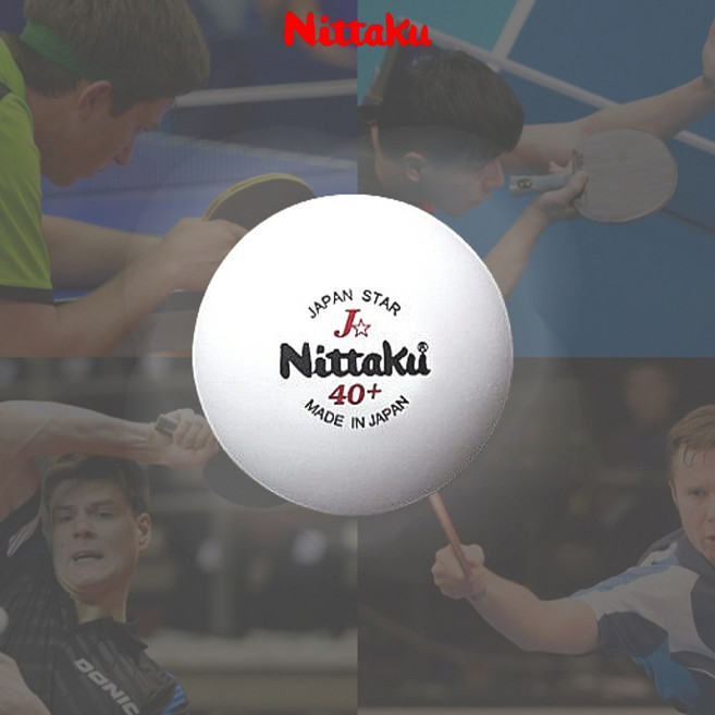 닛타쿠 연습용 탁구공 재팬스타 3pcs, 화이트, 1세트, 3개입
