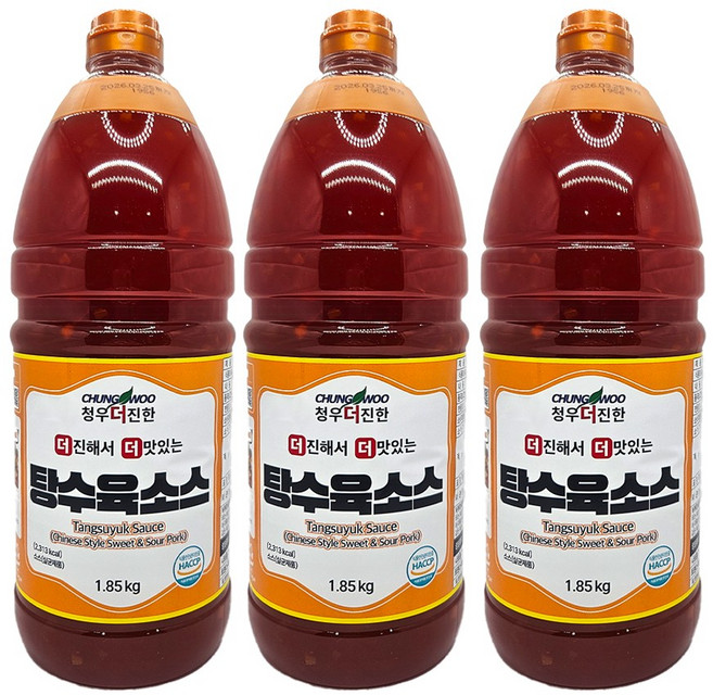 청우식품 더진한 탕수육 소스, 1.85kg, 3개