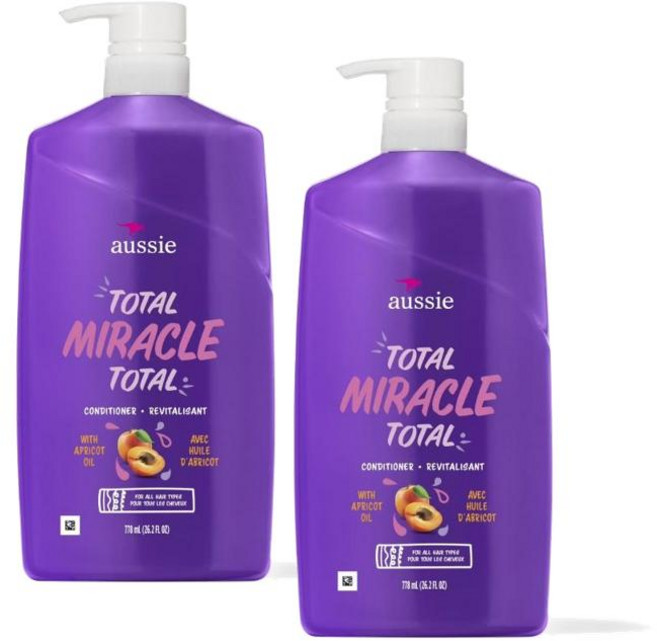 오지 토탈 미라클 컨디셔너 살구 마카다미아 오일 Aussie Total Miracle Apricot & Macadamia Oil Conditioner, 2개, 775ml