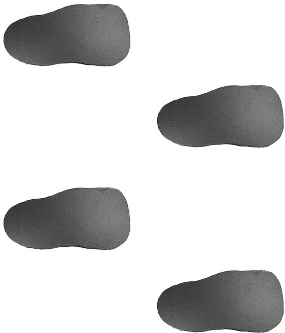 4p 렉토스톤 플레이트 페블 3호, 1세트, 검정