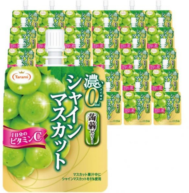 타라미 두꺼운 0 kcal 곤약 젤리 샤인 머스캣 63 oz (180 g) 30개, 180g
