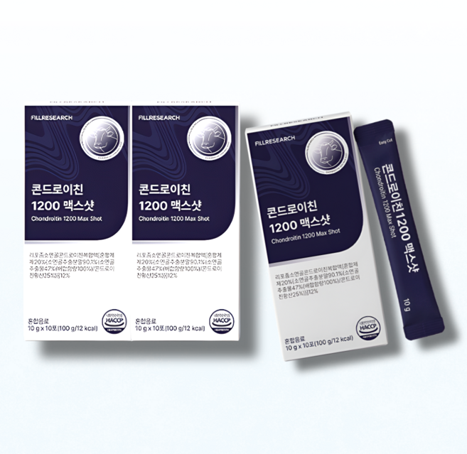 [콘드로이친 1200 맥스샷] 필리서치 4배 흡수력! 관절&연골 집중 케어 소연골 100% 사용 리포좀 공법으로 4배 빠른 흡수력, 3개, 10회분
