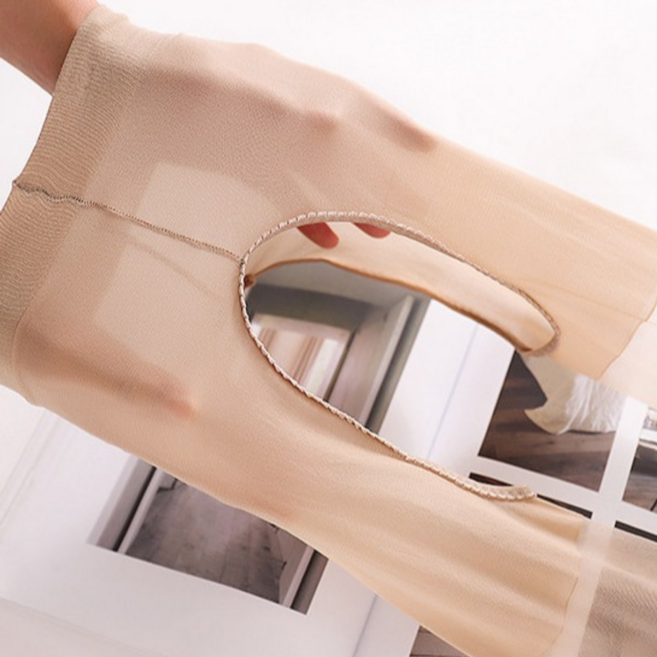 여성용 밑트임 Y존 오픈형 팬티 스타킹