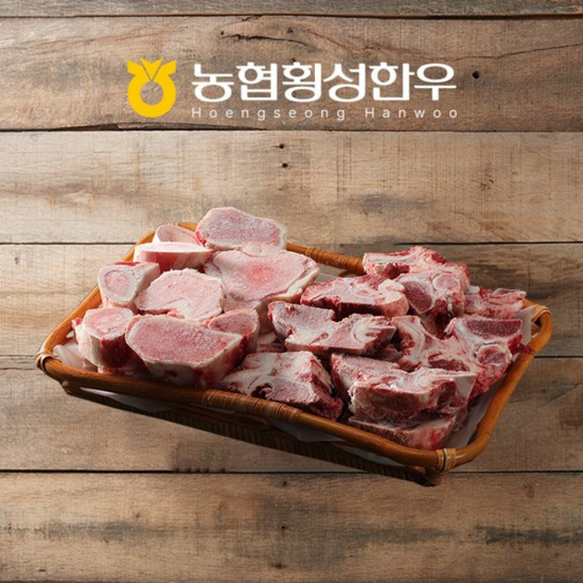 [횡성농협한우]사골+잡뼈 혼합 보신세트 / 4.0kg, 없음