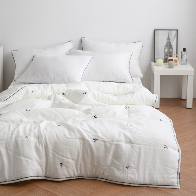 모달100 이불 판다 싱글 키즈 어린이 남녀아 알러지 차렵이불 3colors