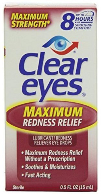 클리어 아이즈 맥시멈 레드니스 릴리프 아이드롭 0.50온스, 클리어 아이즈 맥시멈 레드니스 릴리프 아이드롭 0.50
