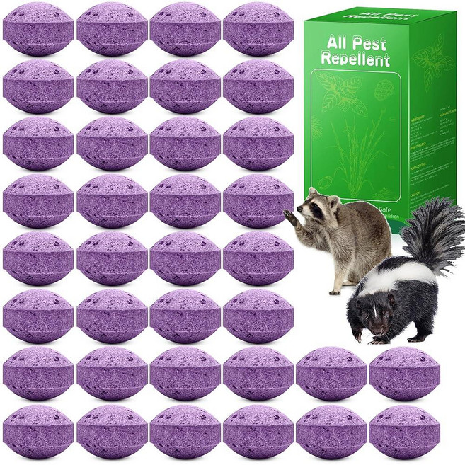 미국출고 평점4.5+ 239110 36 Pack Skunk Repellent - Mole Outdoor with Natural Peppermint Oil Long-Lasting, 미국출고 평점4.5+ 239110 36 Pack Sku