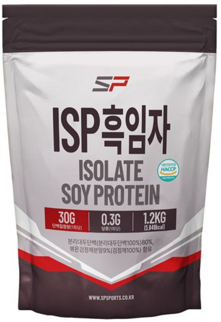 3위 - SP스포츠 ISP 분리대두단백질 흑임자맛, 1.2kg, 1개