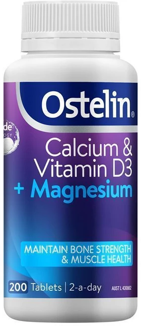 오스텔린 칼슘 비타민 D3 마그네슘 200정 사이즈 17262, One Color, One Size, 1개 - 쿠팡
