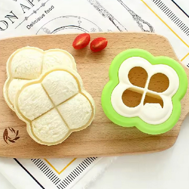 행운 클로버 식빵 커터 캐릭터만들기 Q358, 단품