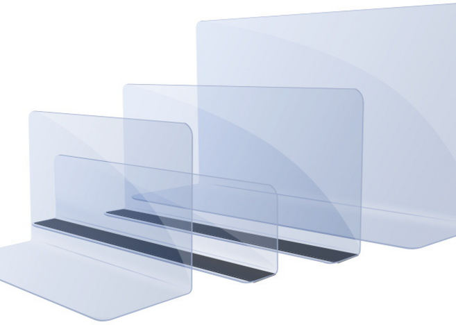 일상채움 싱크대 침대 소파 밑 가림막 다용도 멀티 투명 아크릴 칸막이 약국 마트 상품 진열, 10개