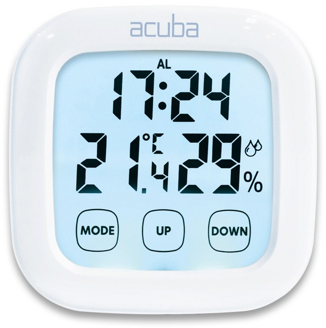 아쿠바 디지털 온습도계 CS-205 실내 온도계 습도계 백라이트, 1개