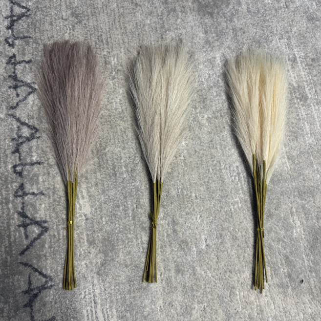 팜파스 인조 갈대 47cm 인테리어 소품 조화 가을 꽃 장식 데코 가지 촬영 수풀, 라이트브라운 10P, 1개