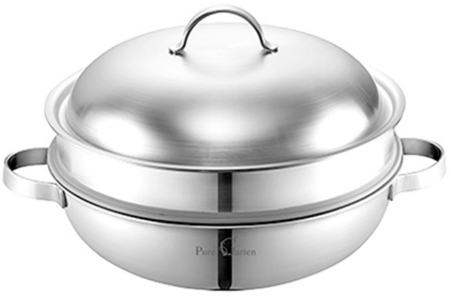 PN풍년 퓨어가르텐 통5중 파티웍+찜기세트 30cm, 1개