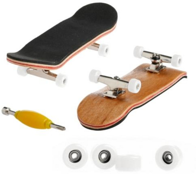 1 세트 데크 지문 스케이트 보드 스포츠 게임 선물 메이플 나무 세트 새로운, White, 1개