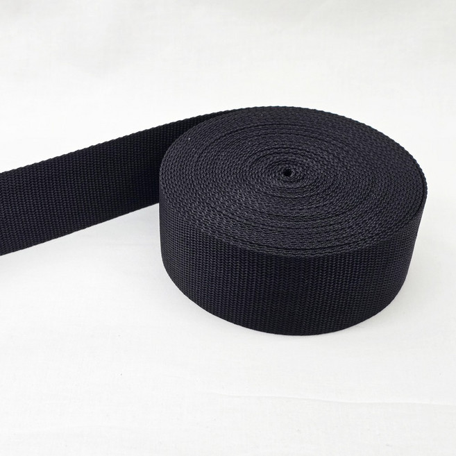 웨이빙끈 이중직 50mm 9M(10마), 1개, 검정