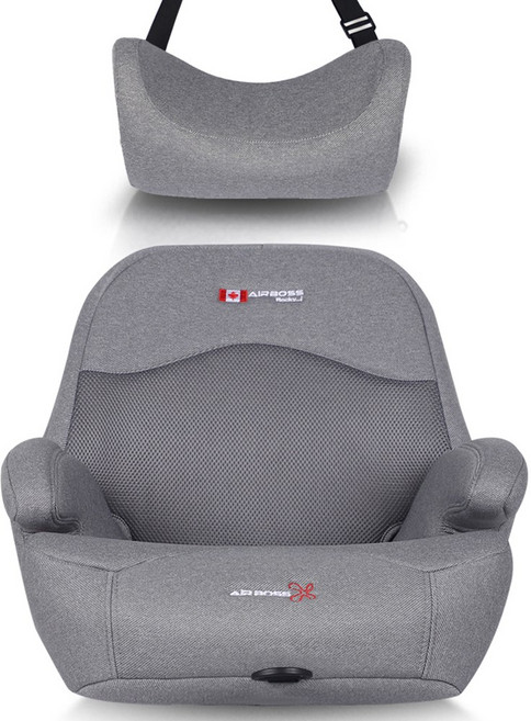 에어보스 록키아이 주니어 부스터카시트 + 헤드 서포트 쿠션, 모던 그레이