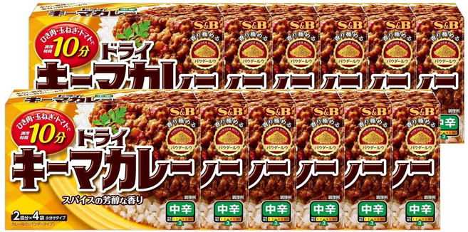 에스비 드라이 키마 카레 중간 매운맛, 12개, 94g