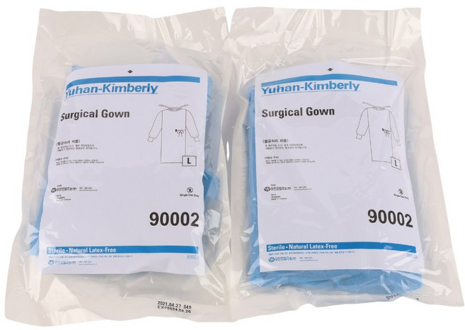 유한킴벌리 일회용 수술가운 멸균가운 L사이즈, 20개
