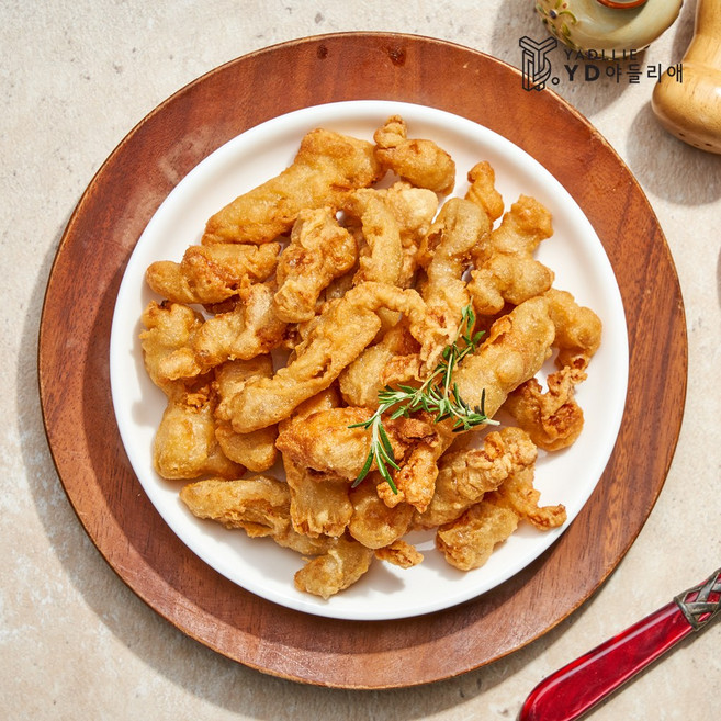 야들리애 국내산 후라이드 닭 껍질 튀김, 4개, 250g