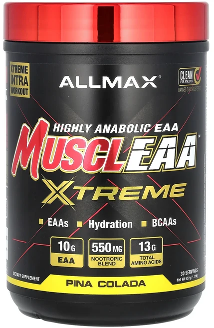 신상할인판매 ALLMAX MUSCLEAA™ X Extreme 피나콜라다 맛 532g(1.17lb) 최저가격, ALLMAXMUSCLEAAXExtreme피나콜라다맛53 - 쿠팡