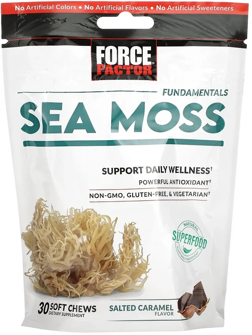 행복하고 건강하게 Force Factor 펀더멘탈 바다 이끼 솔티드 캐러멜 250mg 소프트츄 30개 백년회로하세요, ForceFactor펀더멘탈바다이끼솔티드캐러멜250mg, 1개, 30정 - 쿠팡