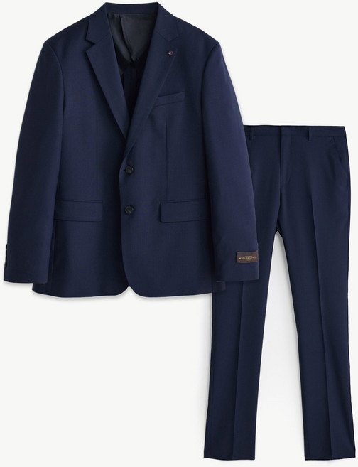 [STCO] 남성 여름 BLACK LABEL MARLANE W 솔리드 수트 세트 클래식핏 네이비