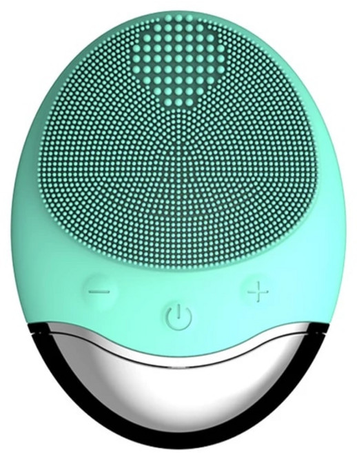 진동클랜저 피부탄력기기 클렌징기계 전동세안기 피부마사지기 홈케어 전기 페이스 클리너 소닉 실리콘 페이셜 클렌징 브러시 울트라 진동 마사지 미니 모공 딥 클리닝, 녹색 없음 상자, 1개