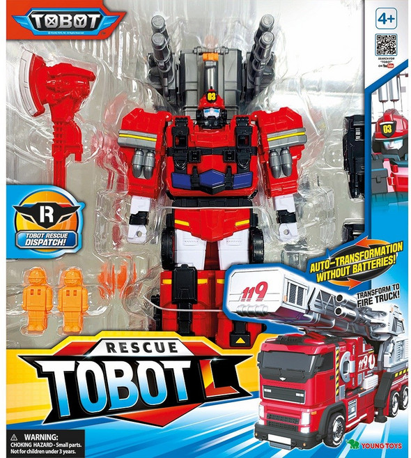 TOBOT 救援L 變形機器人 消防車玩具, 機器戰士NEW  TOBOT  L, 1個