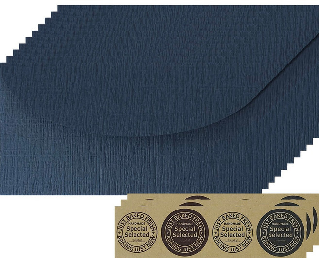 디자인랩 벌크앤틱노블용돈봉투-딥블루오션(봉투10매+스티커12P)