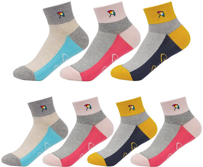 아놀드파마 여성매쉬 캐주얼양말 단목 7켤레 AP6637