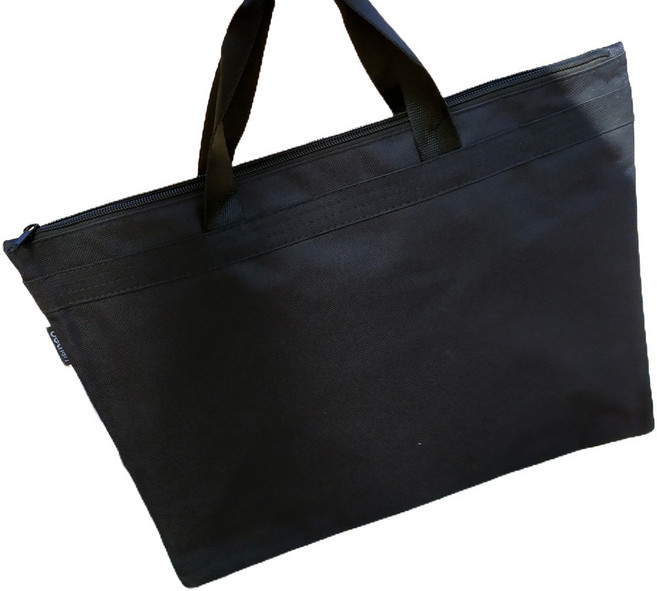 심플한 블랙 패브릭 서류가방