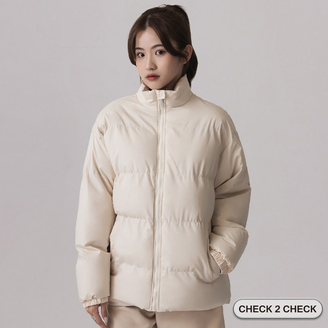 Check 2 Check 鋪棉外套 男女可穿 立領保暖外套 CB00-100021