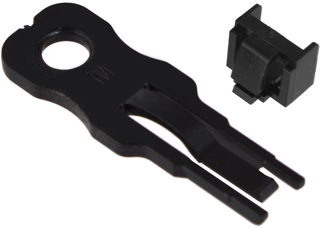 DUNIDEN DUNIDEN 랜 포트락 rj45 잠금장치 알1 키1 LAN101BK, 1개