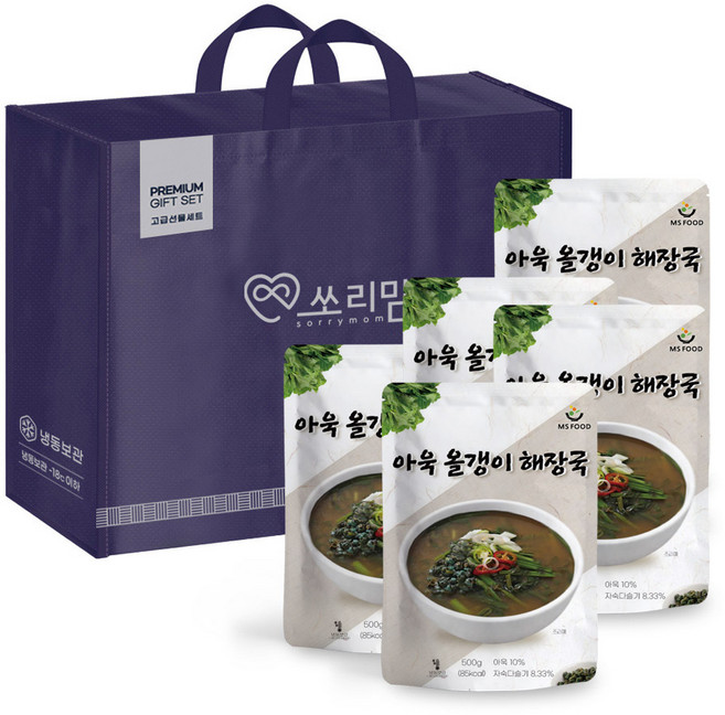 엠에스푸드 아욱올갱이 500g 선물세트, 5개
