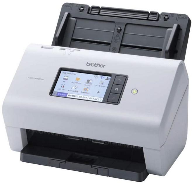 형제 공업 문서 스캐너 ADS-4900W (유선·무선 LAN 대응/60ppm/터치 패널/ADF100장), 1개