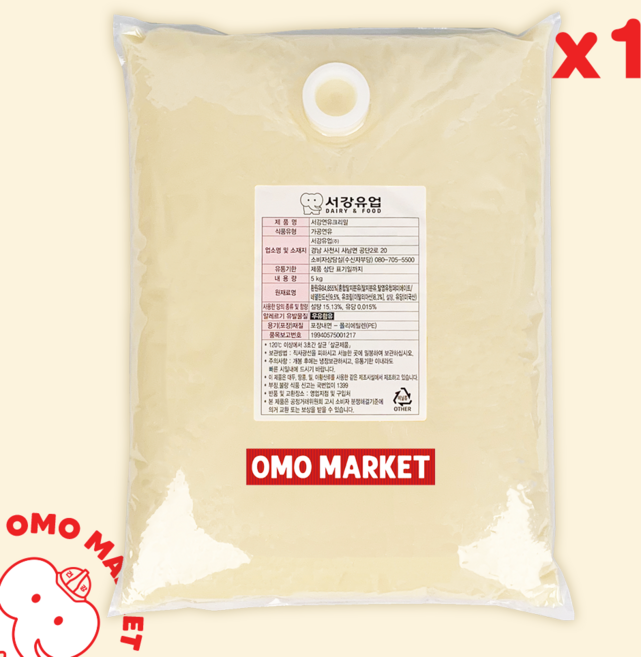 서강 크리밀 연유 대용량 업소용 튜브 5kg, 1개