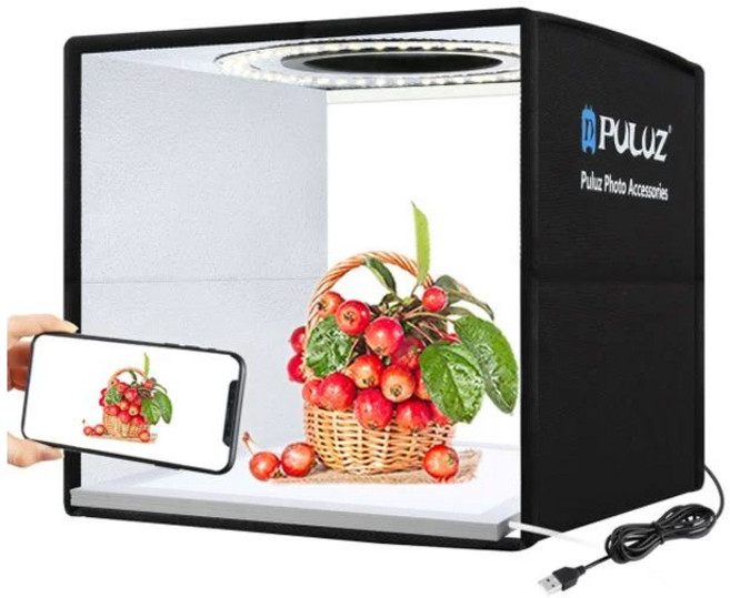 미니스튜디오 네일 아트 스튜디오 제품촬영 사진, 1개, 30CM 고광 화이트+무광