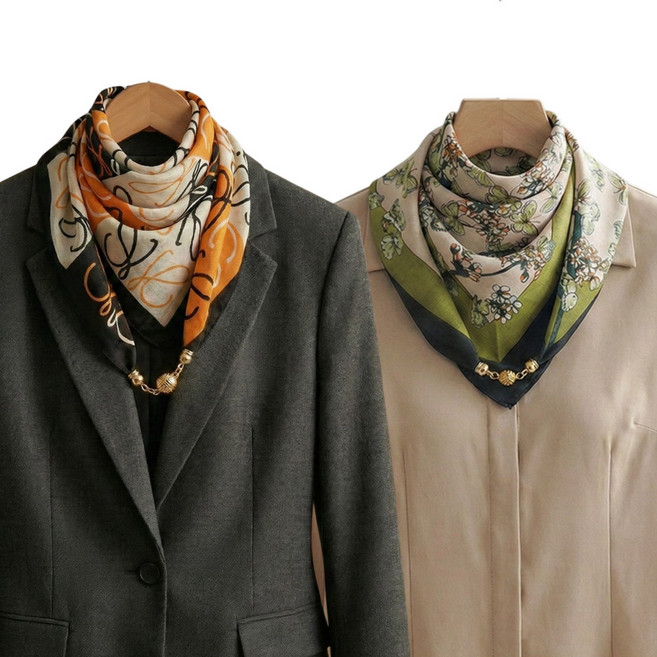 디아픽 자석 스카프 세트 사각 머플러