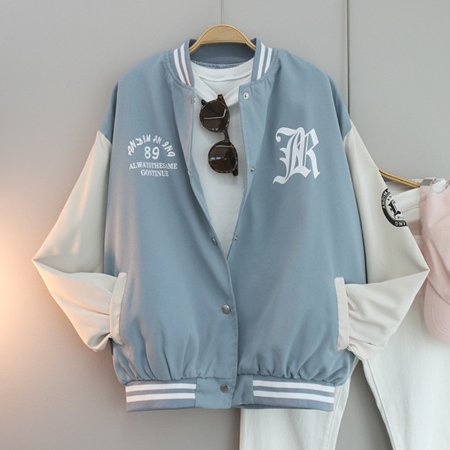 달콩 여성 컨티뉴오버핏야구점퍼 봄 가을 아우터