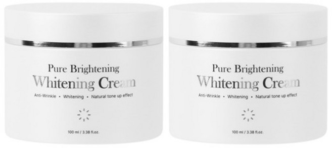 1+1 퓨어 브라이트닝 화이트닝 크림 100ml /미백 주름개선 톤업 바디톤업, 1개, 기타