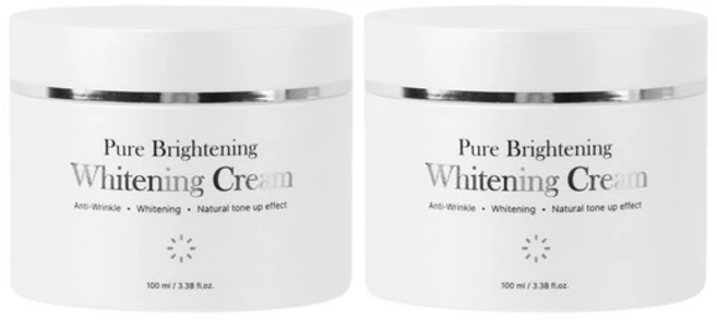 1+1 퓨어 브라이트닝 화이트닝 크림 100ml /미백 주름개선 톤업 바디톤업, 1개, 기타 - 쿠팡