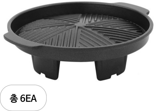 러브송 혼술 구이팬, 18cm, 6개