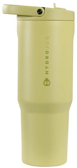 HydroJug 스포츠 - 빨대가 있는 스테인리스 스틸 텀블러 진공 단열 591.5ml(20온스) 누출 방지 물병 인체 공학적 디자인 재사용 가능 식기 세척기 사용 고, 32온스_165174, 올리브