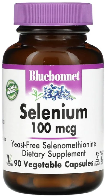 블루보넷 셀레늄 100mcg 브이캡 비건, 1개, 90정 - 쿠팡