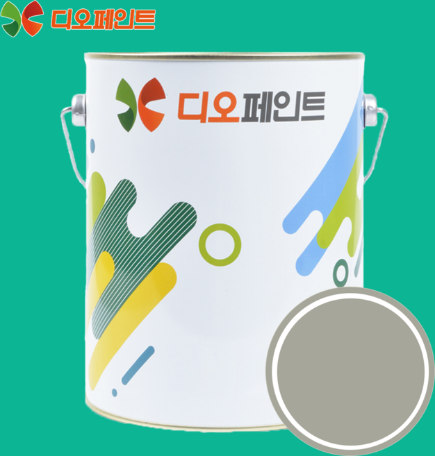 디오페인트 리노타일 욕실 친환경 수성 페인트 4L, 클래식12(스톤그레이), 1개
