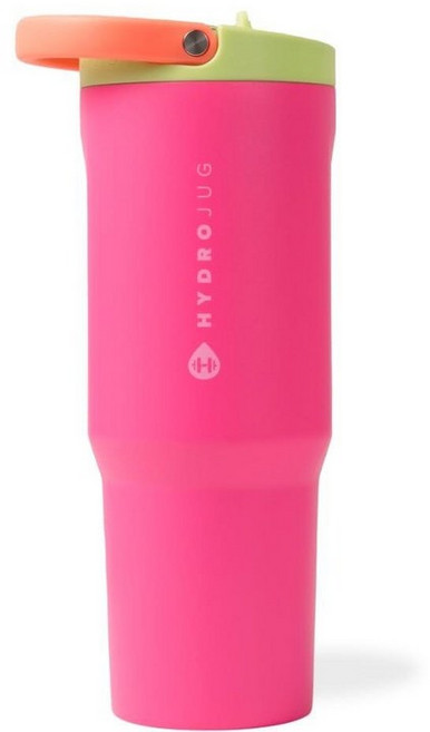 HydroJug 스포츠 - 빨대가 있는 스테인리스 스틸 텀블러 진공 단열 591.5ml(20온스) 누출 방지 물병 인체 공학적 디자인 재사용 가능 식기 세척기 사용 고, 32온스_165174, 난초