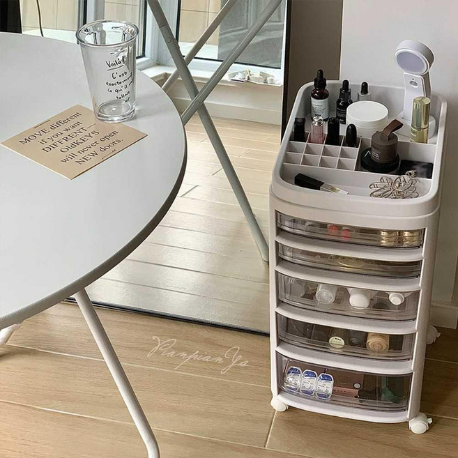 이동형 화장대 카트 메이크업 수납 서랍형 정리함 3단, 5. 7단