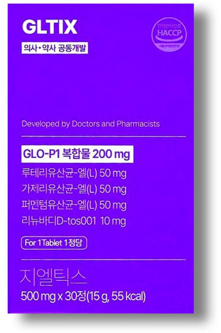 지엘틱정 국내최초 경구형 GLP-1 유산균, 30정, 1개
